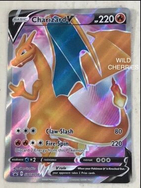Charizard V 2020 Black Star Promo Pokemon Card SWSH050 Holo SWSH  Champions Path